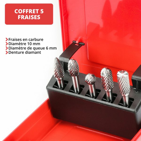 Coffret de 5 fraises en carbure HANGER 151901 – Image 5