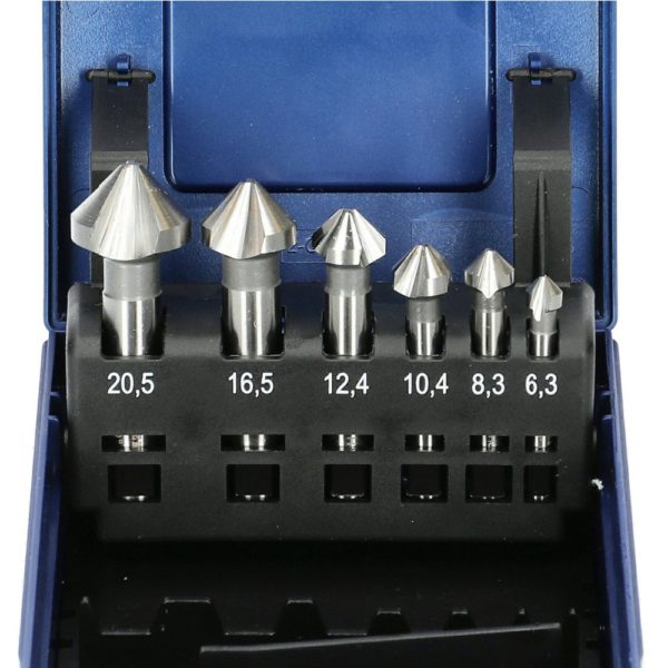 Coffret de 6 fraises à chanfreiner HSS HANGER 154901 – Image 14