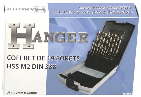 Coffret de 19 forets Hanger HSS taillés meulés – Image 5