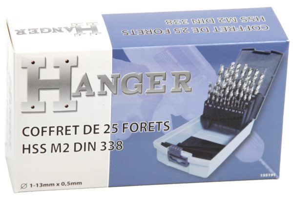 Coffret de 25 forets Hanger HSS taillés meulés – Image 5