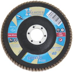 Disque bombé à lamelles zirconium 125 mm grain 60 HANGER 150031